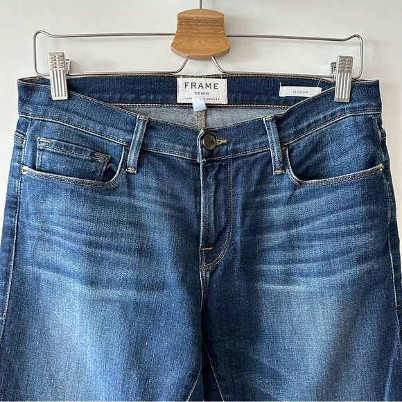 FRAME • Le Garçon West Drive Straight Leg Boyfriend Jeans - Picture 4 of 9